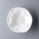Asymmetric White Ceramic Bowl