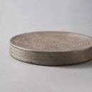 Charcoal Spiral Artisan Ceramic Plate