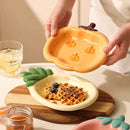 Cute Fruit Shaped Ceramic Plates for Kids