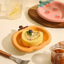 Cute Fruit Shaped Ceramic Plates for Kids