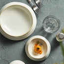 Elegant Glossy White Ceramic Plate for Versatile Dining