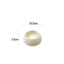 Elegant Glossy White Ceramic Plate for Versatile Dining