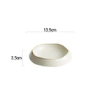 Elegant Glossy White Ceramic Plate for Versatile Dining