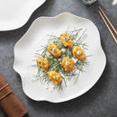 Elegant White Scalloped Plate for Fine Dining