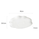 Elegant White Scalloped Plate for Fine Dining