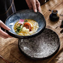 Glazed Marbled Type Ceramic Bowl