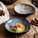 Glazed Marbled Type Ceramic Bowl