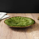 Green Swirl Ceramic Plate
