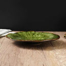 Green Swirl Ceramic Plate