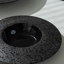 Luxury Black Volcanic Texture Ceramic Plates Set