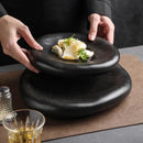 Matte Pebble Plate for Minimalist Gourmet Plating
