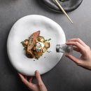 Matte Pebble Plate for Minimalist Gourmet Plating