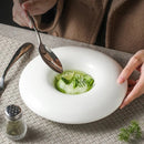 Modern Donut-Shape Deep Ceramic Plate