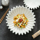 Modern Fluted White Ceramic Bowl for Interesting Plating