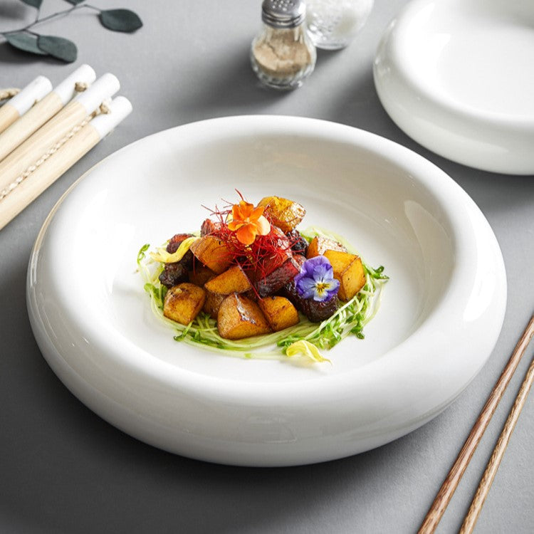 Modern Ceramic Bowl Thyme & Table Atlantic Ceramic Bowl Blue, Deep