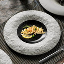 Modern Two-Tone Textured Plate for Elegant Dining
