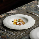 Modern Two-Tone Textured Plate for Elegant Dining