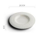 Modern Two-Tone Textured Plate for Elegant Dining