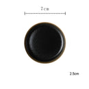 Molecular Gastronomy Ceramic Plate Black and White