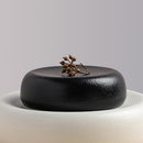 Molecular Gastronomy Ceramic Plate Black and White