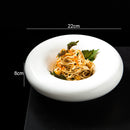 Round Ceramic Donut Shaped Bowl Modern Design