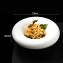 Round Ceramic Donut Shaped Bowl Modern Design