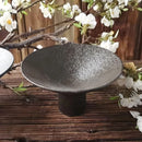 Rustic Elevated Black Bowl Plat