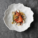 Scalloped Edge Gourmet Ceramic Plate Perfect for Elegant Dining