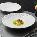 Textured White Artisan Plate