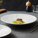 Textured White Artisan Plate