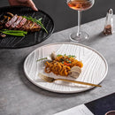 White Ceramic Fine Dining Plate