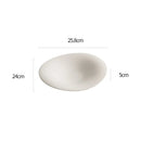 White Deep-Centre Presentation Plate for Gourmet Cuisine