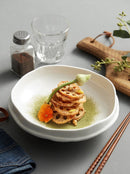 Ceramic Shaped Plate with Three Legs