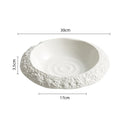 Irregular White Ceramic Dinner Plates