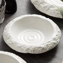 Irregular White Ceramic Dinner Plates