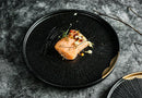 Black and Gold Plated Western Style Dinner Plate