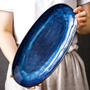 Japanese Style Sushi Oval Plate Top Restaurant Michelin