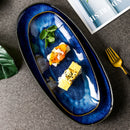 Japanese Style Sushi Oval Plate Top Restaurant Michelin