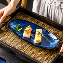Japanese Style Sushi Oval Plate Top Restaurant Michelin