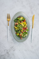 Stone Grey Irregular Shape Ceramic Plate