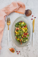 Stone Grey Irregular Shape Ceramic Plate