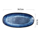Japanese Style Sushi Oval Plate Top Restaurant Michelin