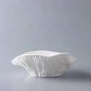 Asymmetric White Ceramic Bowl