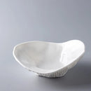 Asymmetric White Ceramic Bowl