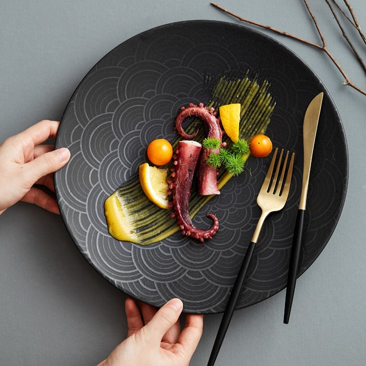 Ceramic Dinner Plates With Pattern Design