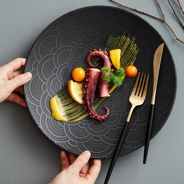 Ceramic Dinner Plates With Pattern Design