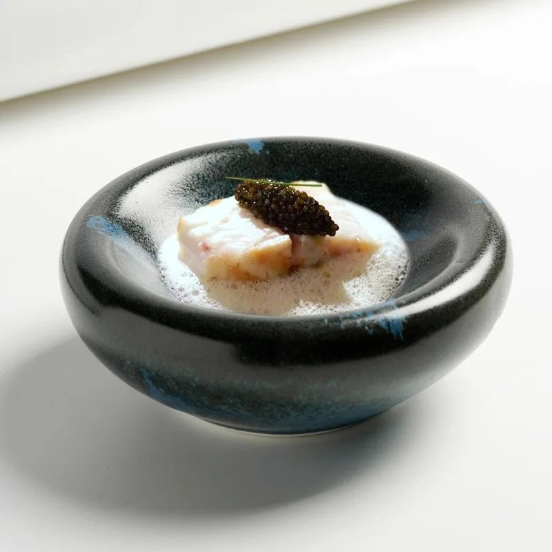 Ceramic Gourmet Bowl with Deep Centre Design