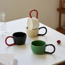 Ceramic Mug with Large Handle, for Coffee and Tea