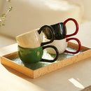 Ceramic Mug with Large Handle, for Coffee and Tea