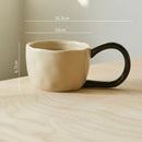 Ceramic Mug with Large Handle, for Coffee and Tea